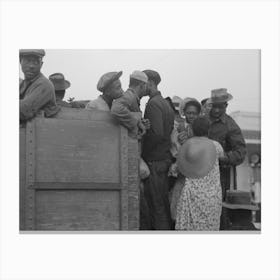 Untitled Photo, Possibly Related To Helping Women Cotton Pickers Board Truck, Pine Bluff, Arkansas By Russell Canvas Print