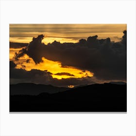 Sunset In Scotland Canvas Print