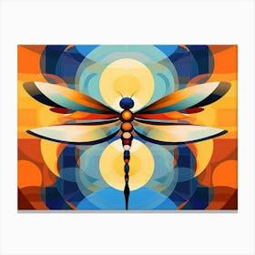 Dragonfly Geometric Wandering Gilder 1 Canvas Print