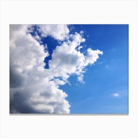 Blue Sky With Clouds 1 Canvas Print