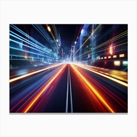 City At Night Canvas Print