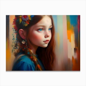 Boho Girl Picture(73) Canvas Print