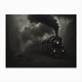 Train In The Dark Canvas Print
