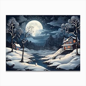 Winter Scene Canvas Print