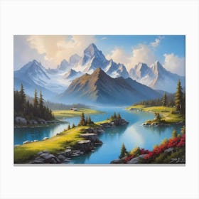 Mountain Lake 1 Canvas Print