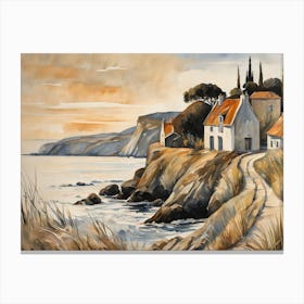 European Coastal Painting (82) Canvas Print