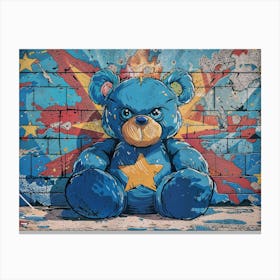 Superhero Teddy Bear Canvas Print