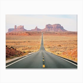 Highway To Monument Valley Canvas Print