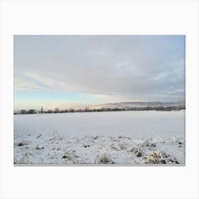 Snowy Field Canvas Print