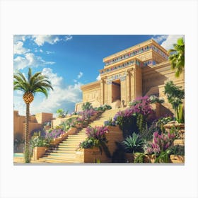 Egyptian Temple 4 Canvas Print