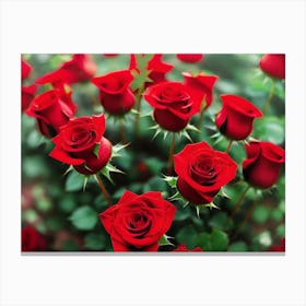 Red Roses 1 Canvas Print