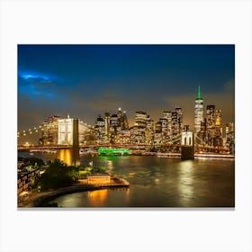 Fantastic Evening Impression From NYC Canvas Print