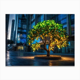 Tree In The City Canvas Print