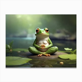 Frog Meditation 1 Canvas Print