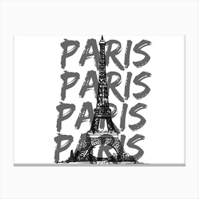 Paris Eiffel Tower Canvas Print