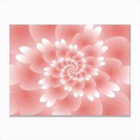 Abstract Floral Spiral Background Wallpaper Canvas Print