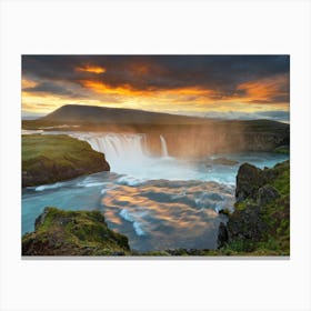 Sunset Over Iceland Canvas Print