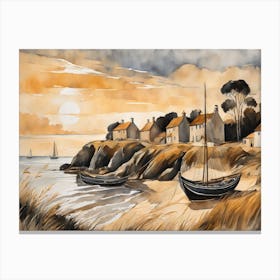 European Coastal Painting (74) Canvas Print