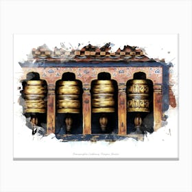 Changangkha Lhakhang, Thimphu, Bhutan Canvas Print