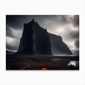 Dark Landscape Of Iceland Canvas Print