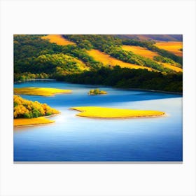 Lake In The Mountains Canvas Print