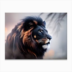 Lion dark 3 Canvas Print