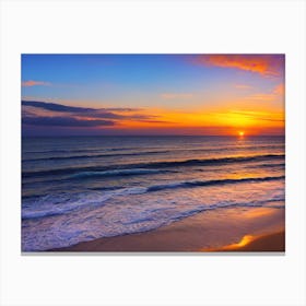 Sunset At The Beach 125 Canvas Print