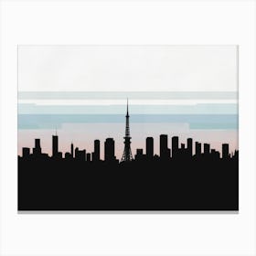 Skyline of Tokyo Canvas Print