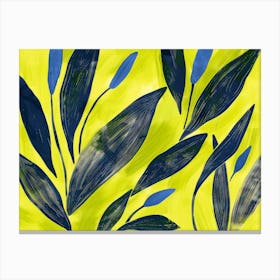 Yellow And Blue 1 Canvas Print
