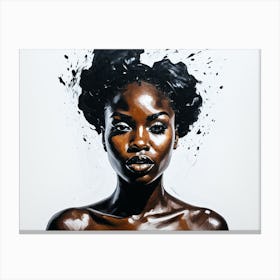 Mural Art Painting Of Beautiful Woman 13 Canvas Print