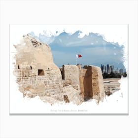 Bahrain Fort & Museum, Bahrain, Middle East Canvas Print