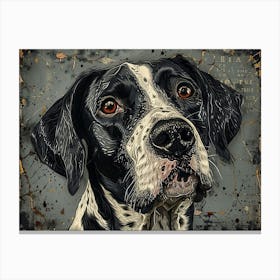 English Pointer Fine Art Portrait 2 Canvas Print