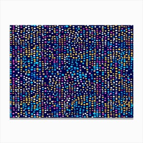 Vibrant Polka Dot Pattern Canvas Print