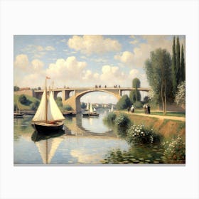 Bridge On The Seine Canvas Print