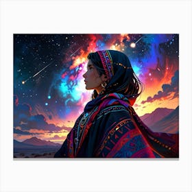 Woman In The Desert 8 Canvas Print