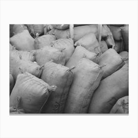 Untitled Photo, Possibly Related To Sacks Of Mohair In Storage At The Warehouse Of The Kimble Wool And Canvas Print