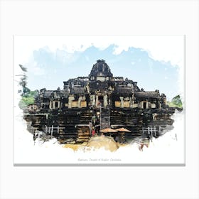 Baphuon, Temples Of Angkor, Cambodia Canvas Print