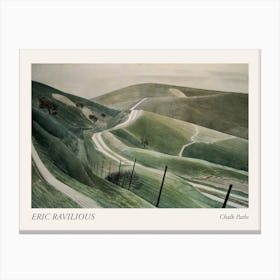 Chalk Paths By Eric Ravilious Poster Canvas Print
