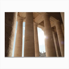 Columns in the Vatican Canvas Print