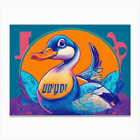 Happy Duck Canvas Print