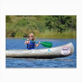 Canoeing Canvas Print