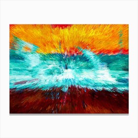 Acrylic Extruded Painting 42 Canvas Print