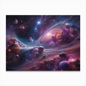 Nebula Paintings Art Print 2 Canvas Print