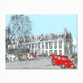 The Red Car Canvas Print