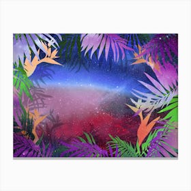 Tropical Space Jungle #4 Canvas Print