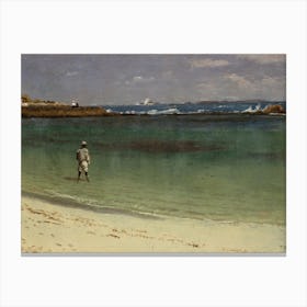 West Indies Coast Scene, Albert Bierstadt Canvas Print