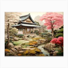 Asian Garden 1 Canvas Print