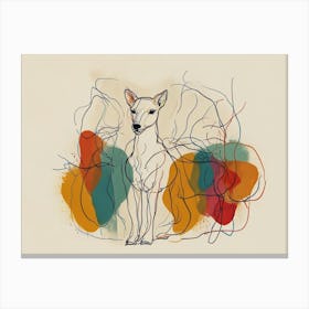 Dog "hand drawing" Canvas Print