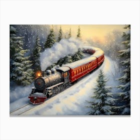 Christmas Train 9 Canvas Print