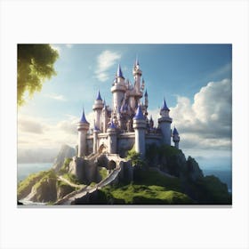 Leonardo Diffusion Fantasy Castle In A Fairy Tale 4k 2 Canvas Print